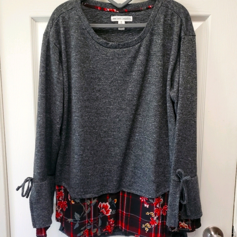Long bell sleeve top